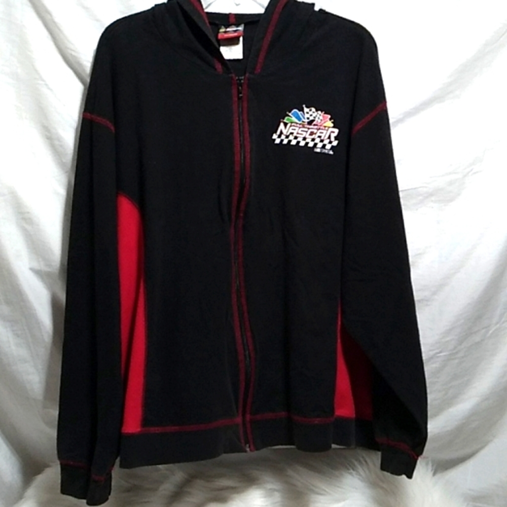 (BX10) SALE! Nascar Womans Jerry Leigh Vintage Jacket W/Hood Sz.26/28